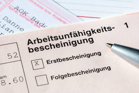 Certificate of incapacity for work