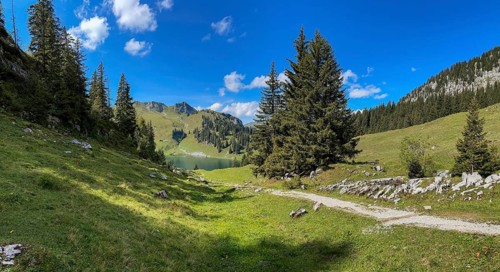 Panorama Oberstockesee on the Stockhorn