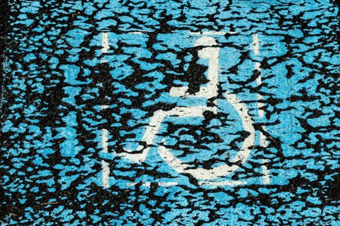 Disabled parking sign