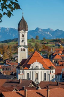 View of Nesselwang with St