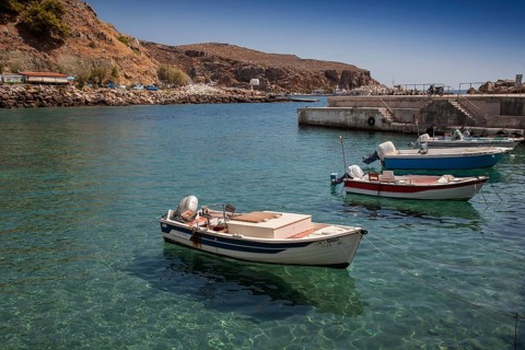 Small fishing boats in Chora Sfakion