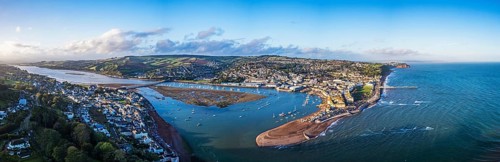 Panorama over River Teign
