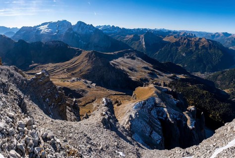 View from Sass Pordoi