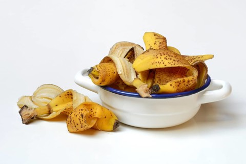 Banana peel in peel
