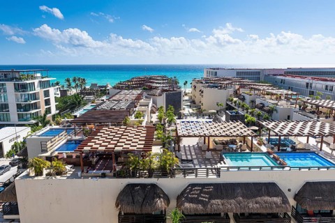 Overlook over Playa del Carmen
