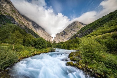 Briksdalselva Glacier River