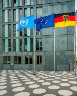 Flags at the Federal Ministry for Family Affairs on Kapelle Ufer