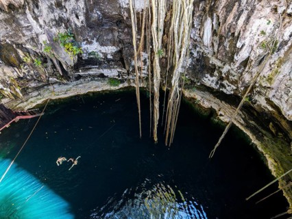Aerial of Cenote Oxman