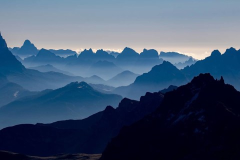 View from Sass Pordoi