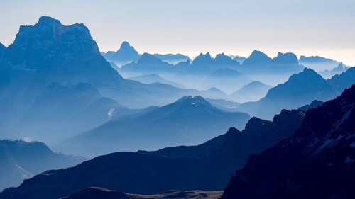 View from Sass Pordoi