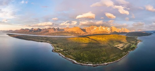 Panorama of the Lyngen Alps