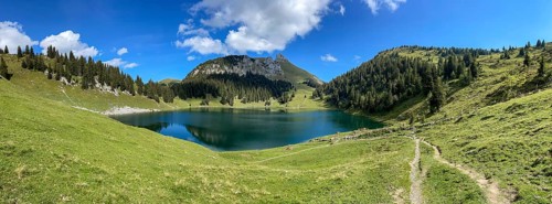 Panorama Oberstockesee on the Stockhorn