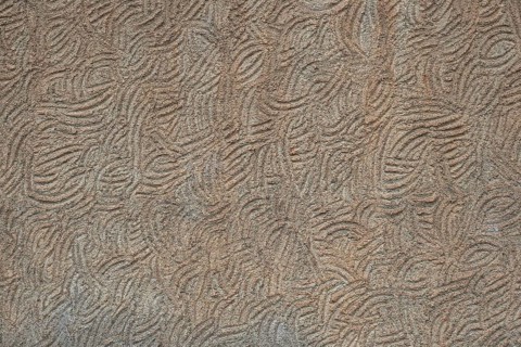 House wall made of clay formed with hands