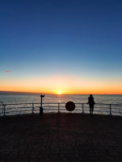 Visitors on Seafront Promenade