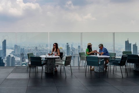 Skyline and Restaurant Terrace Maha Nakhon Tower