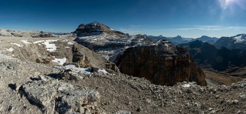 View from Sass Pordoi