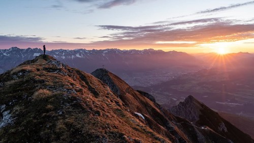 Sunrise on the Nockspitze