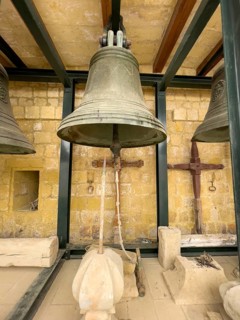Old bell of St Marija's Cathedral in Gozo Citadel