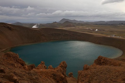 Crater Lake Viti at Krafla Volcano