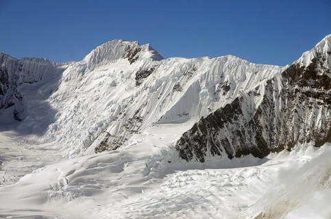Snow-capped mountains and glaciers