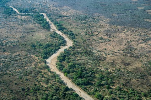 Aerial of Singaita river