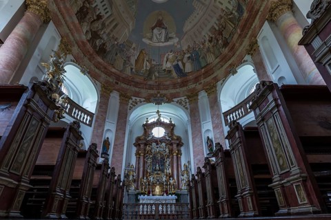 Chancel of the Dreifaltigkeitskirche Kappl