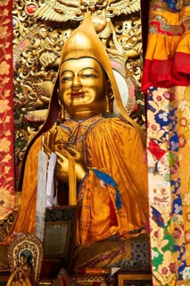 Buddha figure in the Llama Temple
