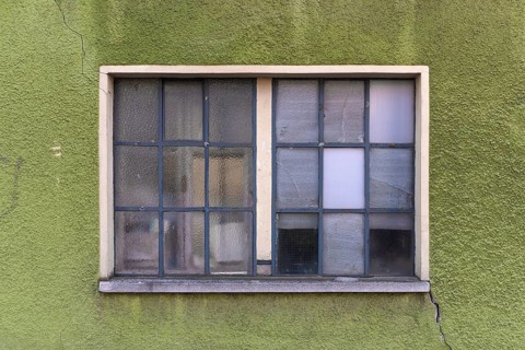 Old lead-framed window