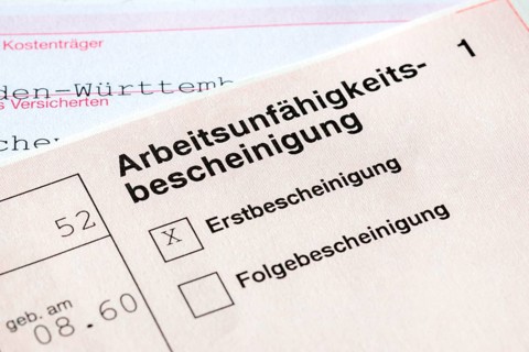 Certificate of incapacity for work