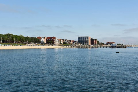 Shore of the main bathing beach of Wyk auf Foehr