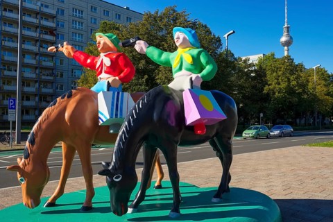 Sculpture Hunting the Great Bear on Karl-Marx-Allee