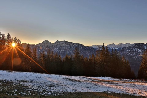 Sunrise over the Sonntagshorn