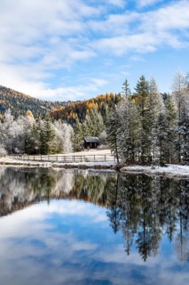 Prebersee in autumn with reflection