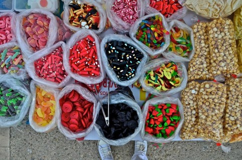 Sweets at weekly market market