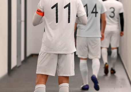 Football player shirt number eleven