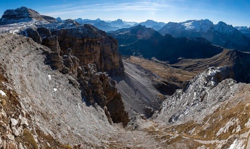 View from Sass Pordoi