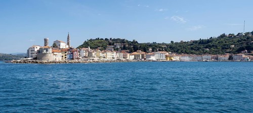 View of Piran from the sea