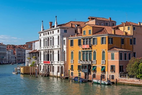 Palazzo Giustinian Lolin and Palazzo Franchetti and Grand Canal