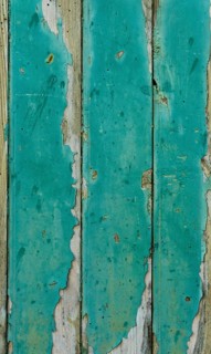 Green wooden pallets