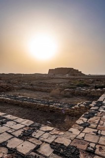 Ziggurat at sunset