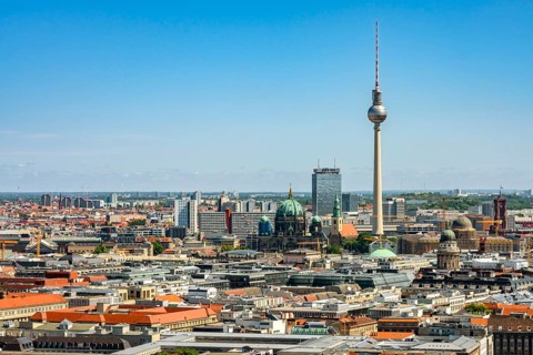 View from the high-rise building at Potsdamer Platz
