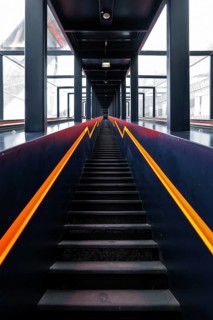 Staircase to the visitor centre and Ruhr Museum at Zeche Zollverein