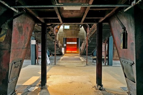 Entrance to the Ruhr Museum through old industrial facilities of the Zollverein colliery