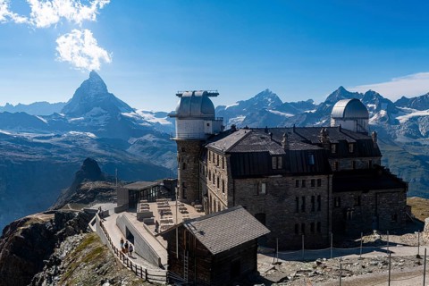 Gornergrat station before the Matterhorn