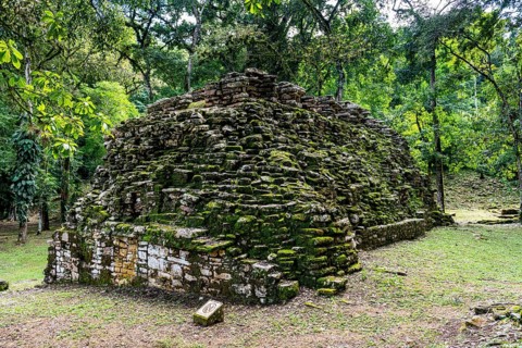 Archeological Maya site Yaxchilan in the jungle of Chiapas