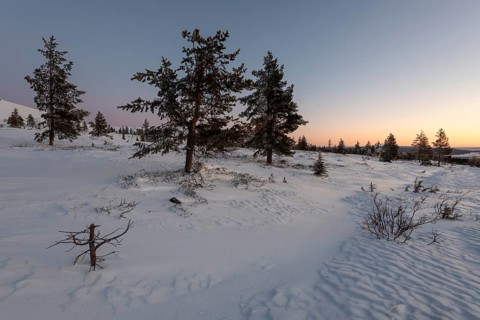 Sunset seen from the top of Pallas