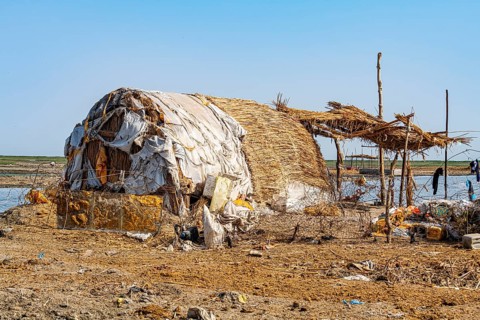 Reed house of Marsh Arabs