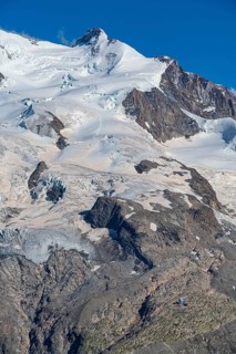 Mountains and Glacier on the Pennine Alps