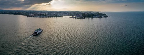 Evening atmosphere at the harbour