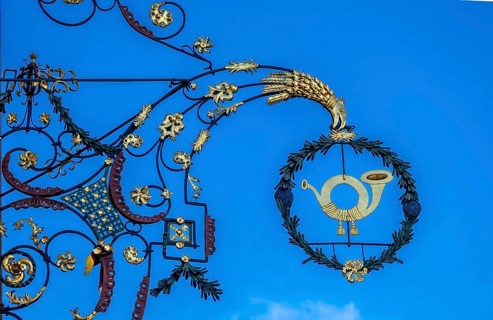 Guild sign in the historic old town